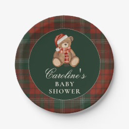 Plato De Papel Preppy Polo Bear Baby Shower Paper Plates
