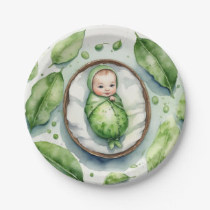 Plato De Papel ¡Presentamos Nuestra Pequeña Peapita!