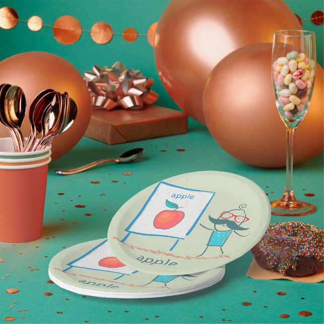 Plato De Papel Presentando una Apple (Subido por el creador)