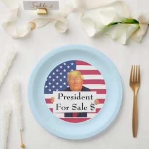 Plato De Papel Presidente De La Placa De Papel De Venta