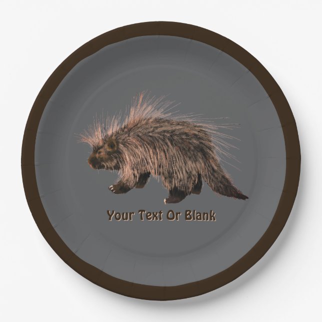 Plato De Papel Pricky Porky (Anverso)