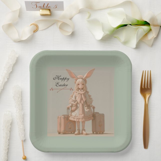 Plato De Papel Primavera de cosecha, (Boda)