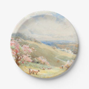 Plato De Papel Primavera de cosecha de Joseph Rubens Powell
