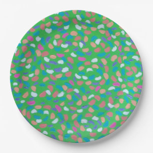 Plato De Papel Primavera Verde arte pintoresco