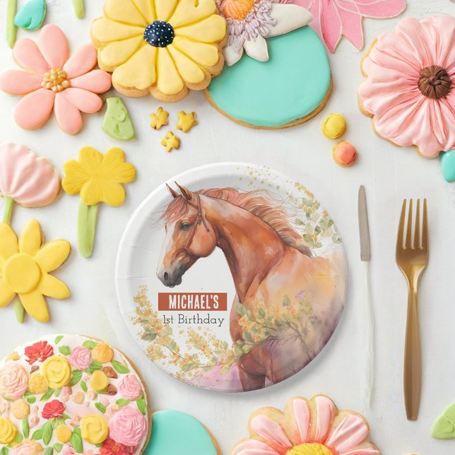 Plato De Papel Primavera vibrar Caballo - Fiesta de cumpleaños - (Subido por el creador)