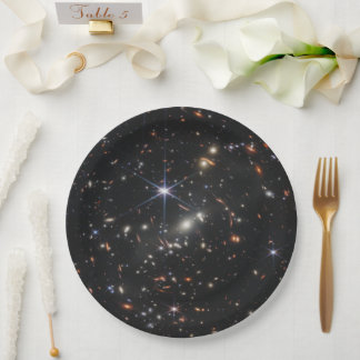 Plato De Papel Primer Campo Profundo del Universo de James webb