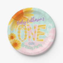 Primer cumpleaños de Cute Sunflower