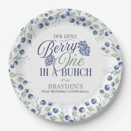 Plato De Papel Primer Cumpleaños De One In A Bunch