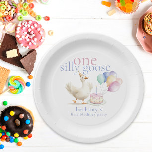 Plato De Papel Primer cumpleaños de un nombre sórdido