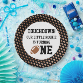 Plato De Papel Primer cumpleaños del fútbol