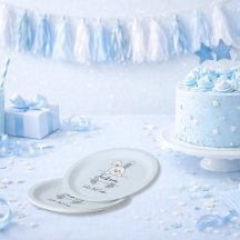 Primer Cumpleaños del Lindo Niño Conejo Azul