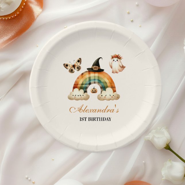 Plato De Papel Primer cumpleaños del Pequeño Boo Occidental (Subido por el creador)