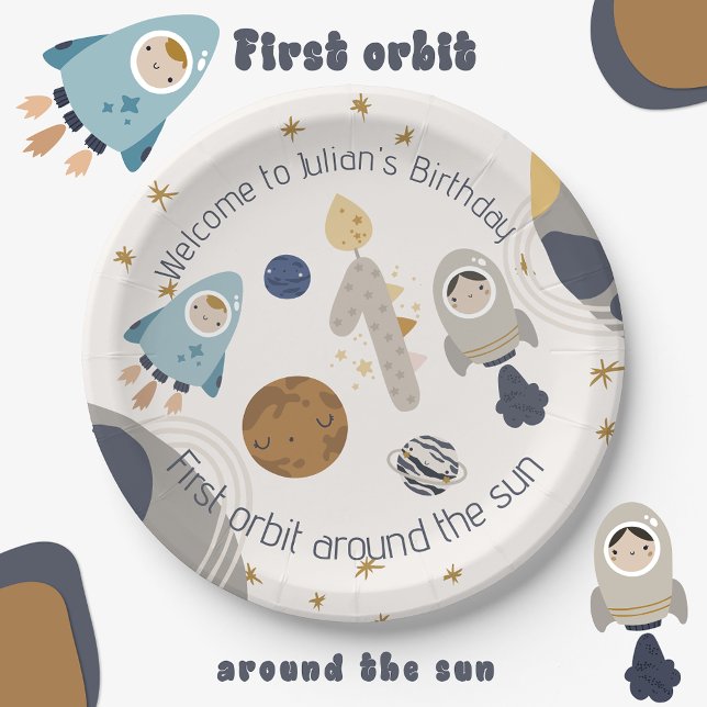 Plato De Papel Primer cumpleaños, ¡primera órbita alrededor del s (Subido por el creador)