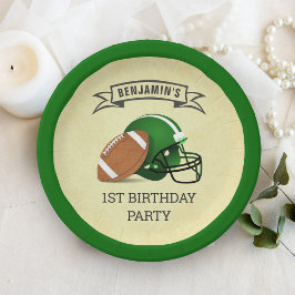 Plato De Papel Primer Fiesta de cumpleaños