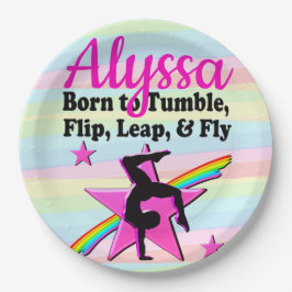 PLATO DE PAPEL PRIMER LUGAR GIMNASTICA REINA