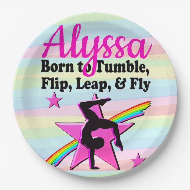 PLATO DE PAPEL PRIMER LUGAR GIMNASTICA REINA (Anverso)