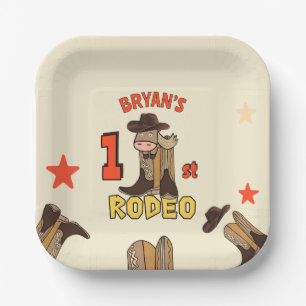 Plato De Papel Primer Rodeo