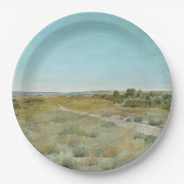 Plato De Papel Primer toque de otoño: Paisaje en el estado de Nue