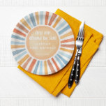 Plato De Papel Primer viaje alrededor de la fiesta de primer cump<br><div class="desc">Para una personalización más avanzada de este diseño,  simplemente seleccione el botón "Editar usando la herramienta de diseño" de arriba.</div>