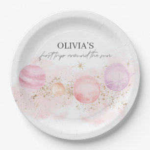 Plato De Papel Primer Viaje Alrededor De Las Placas De Papel De C