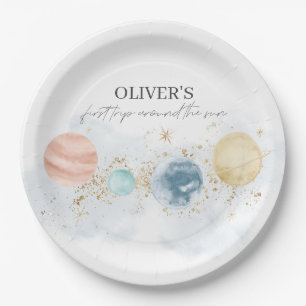 Plato De Papel Primer Viaje Alrededor De Las Placas De Papel De C