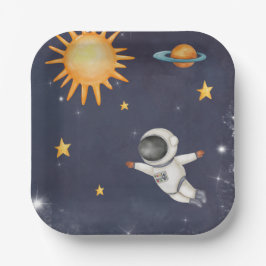 Plato De Papel Primer viaje alrededor de los Sun Boys decoración 