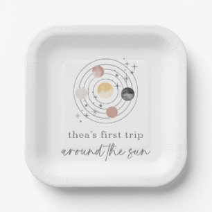 Plato De Papel Primer viaje alrededor del espacio solar