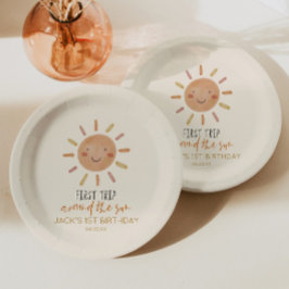 Plato De Papel Primer Viaje Alrededor Del Sol Primer Cumpleaños