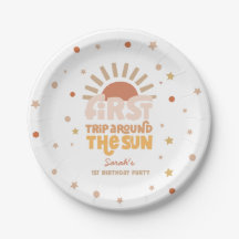 Primer Viaje Alrededor Del Sol Retro Boho 1er Cump