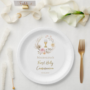 Plato De Papel Primera Comunión