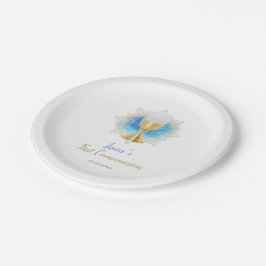 Plato De Papel Primera Comunión Católica