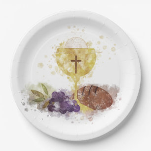 Plato De Papel Primera Comunión Santa