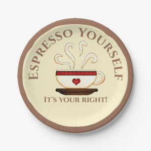 Plato De Papel Primera enmienda: Espresso tú mismo