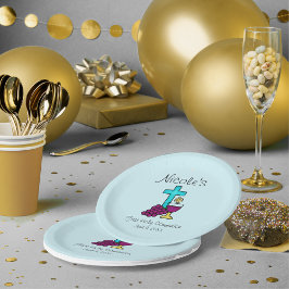 Plato De Papel Primera Santa Comunión Personalizada