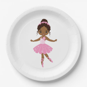 Plato De Papel Princesa Ballerina Fiestas