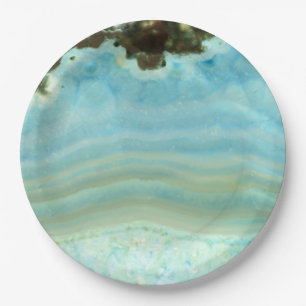 Plato De Papel Princesa cristalina Pattern de la piedra preciosa