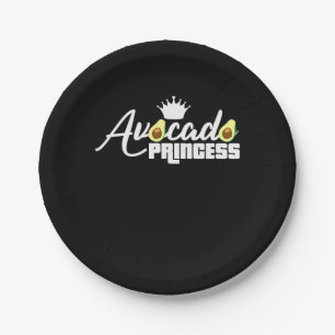 Plato De Papel Princesa de aguacate