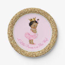 Princesa de etnia Ballerina Dorada Baby Shower