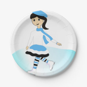 Plato De Papel Princesa de Hielo