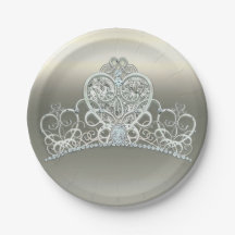 Princesa Platino Marfil Tiara Fiesta de Cumpleaños