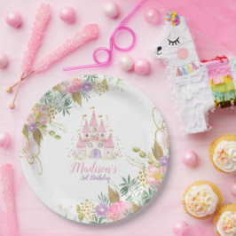 Plato De Papel Princess Castle Favor Tags