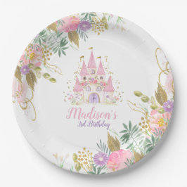 Plato De Papel Princess Castle Favor Tags