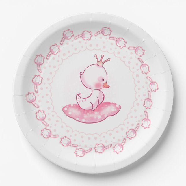 Plato De Papel Princess Duck (Anverso)