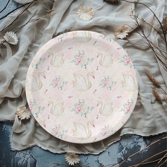 Plato De Papel Princess Swan (Subido por el creador)
