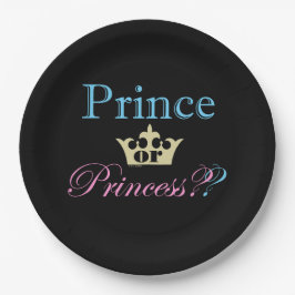 Plato De Papel ¿Príncipe o Princesa?