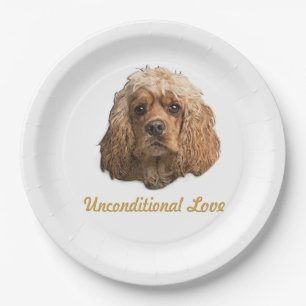 Plato De Papel Productos Cocker Spaniel