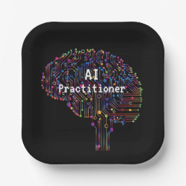 Plato De Papel Profesional de la IA en la tecnología de inteligen