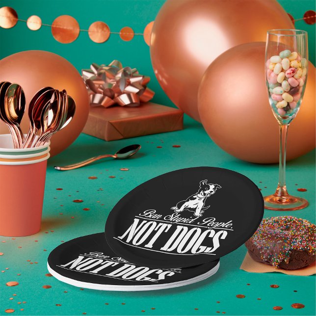 Plato De Papel Prohibir las estupideces y no las placas de papel  (Subido por el creador)