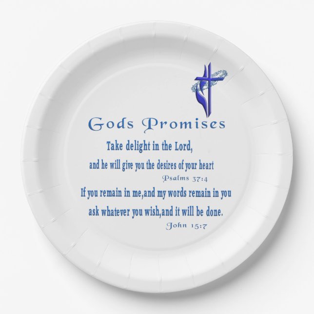 Plato De Papel Promesas de dioses (Anverso)