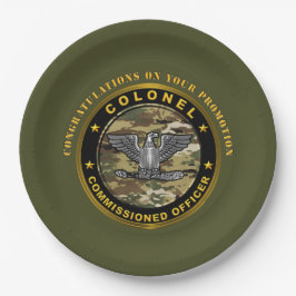 Plato De Papel Promoción de COLONEL